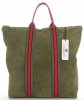 Kožené kabelka shopper bag Vittoria Gotti zelená V689746